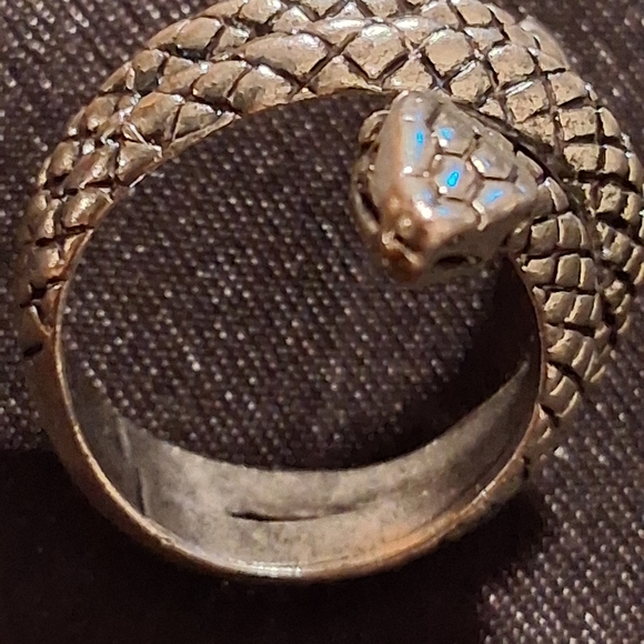 Sterling Silver 925 Snake Wrap Ring Sz.6 - Picture 4 of 10